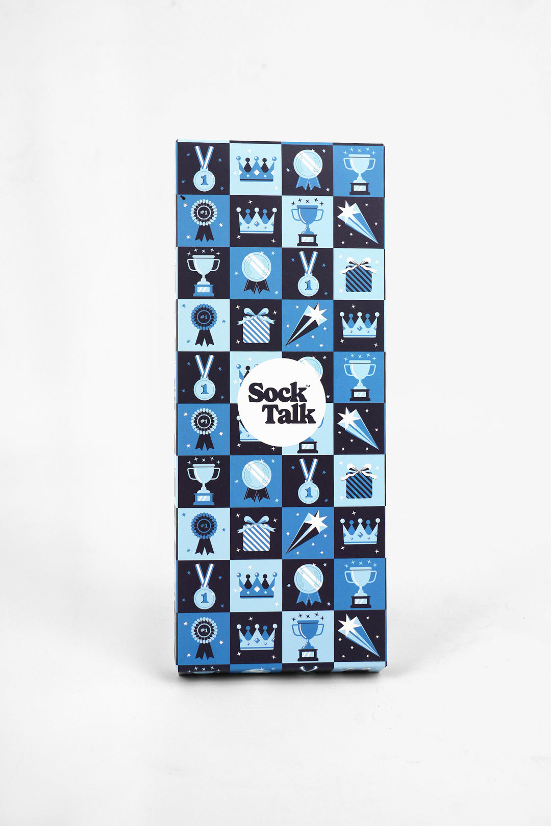 For Him Single Sock Gift Box in Blue