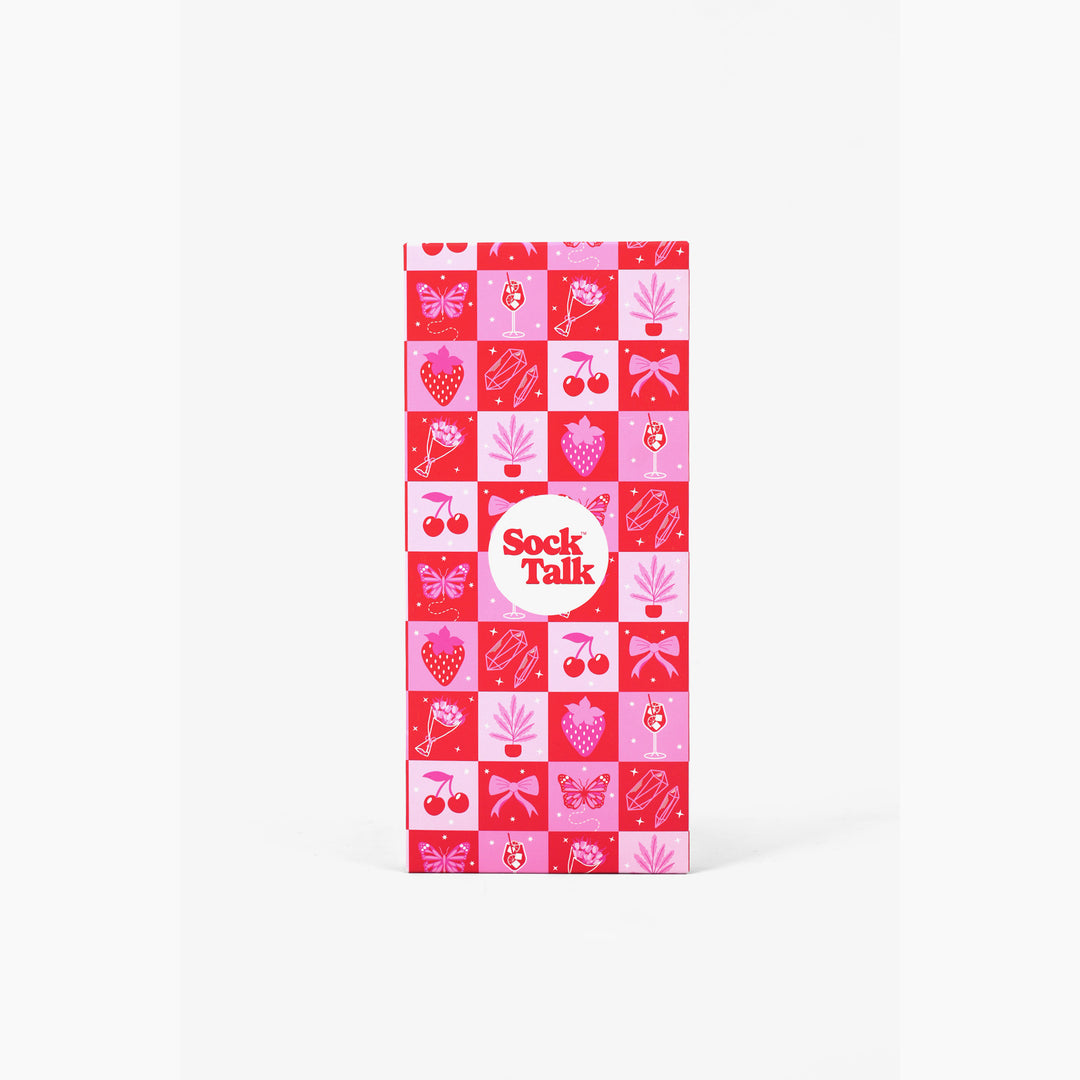 For Her Single Sock Gift Box in Pink