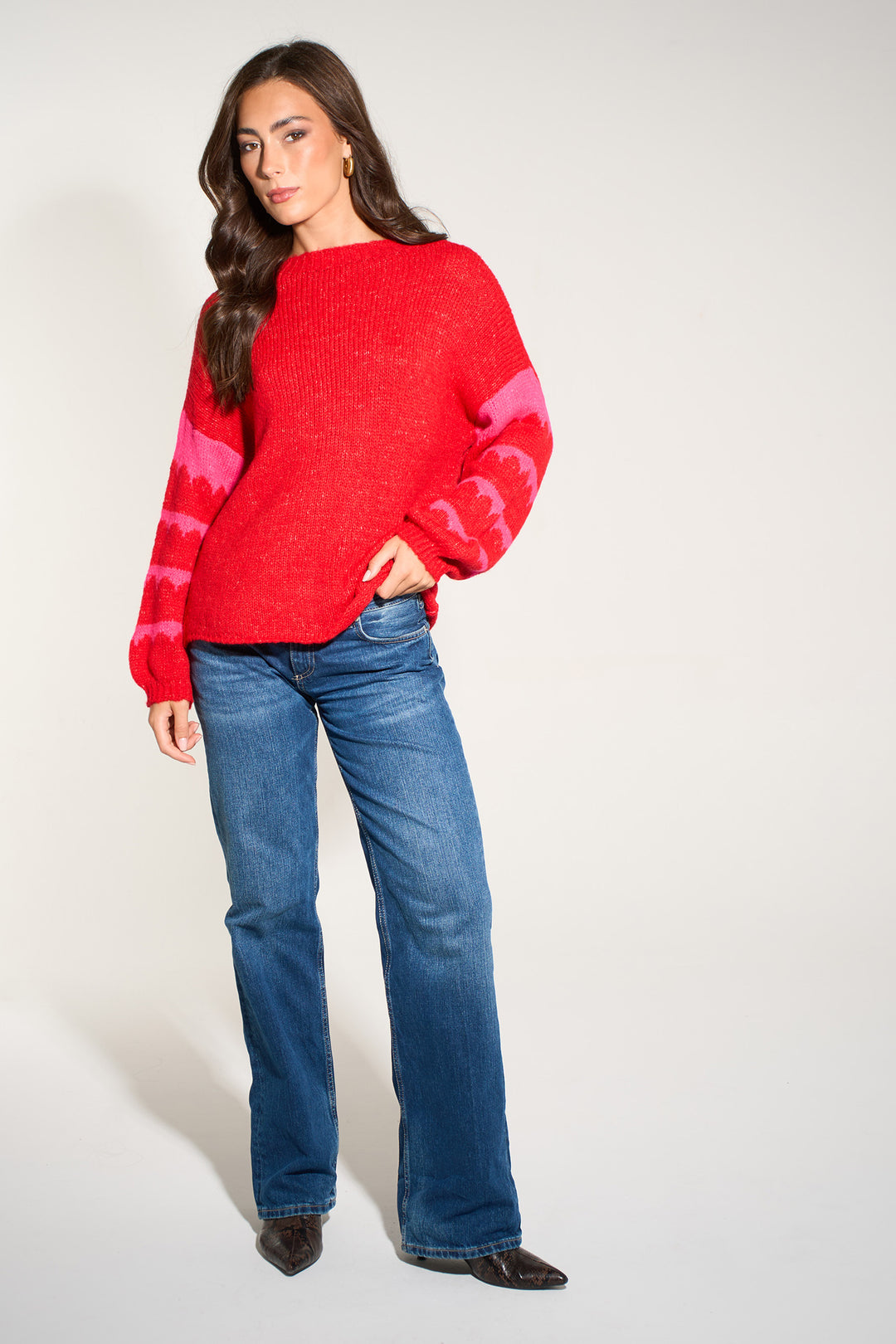 striped-sleeve-italian-wool-blend-jumper-in-red-styled-casual