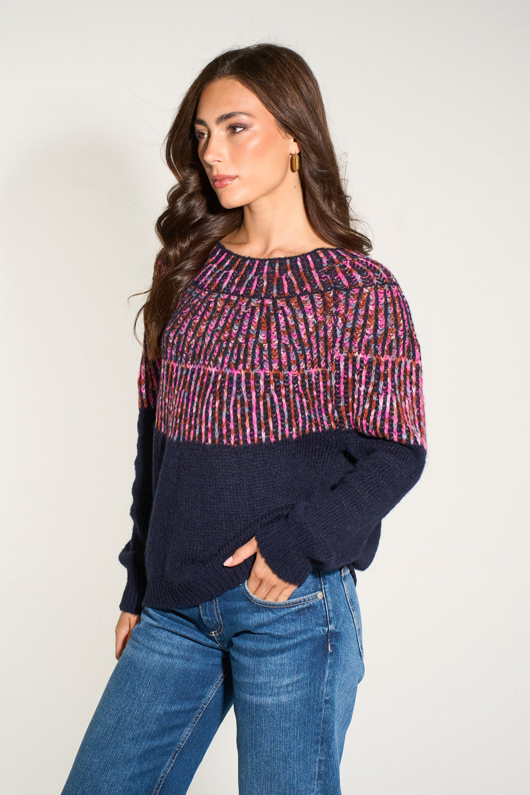 italian-wool-blend-scandi-jumper-in-navy-fuchsia-for-women-side