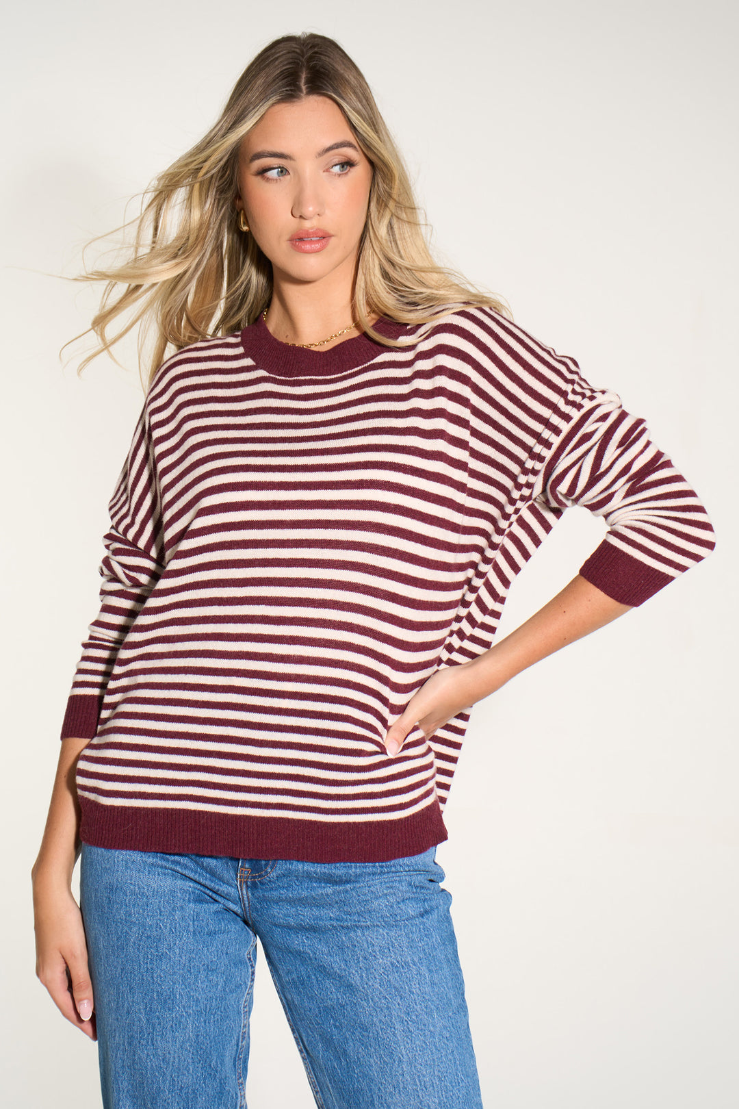 italian-cashmere-wool-blend-striped-jumper-in-berry-cream