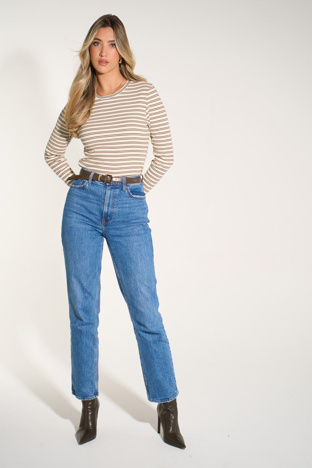 Striped-Long-Sleeve-Top-in-Brown