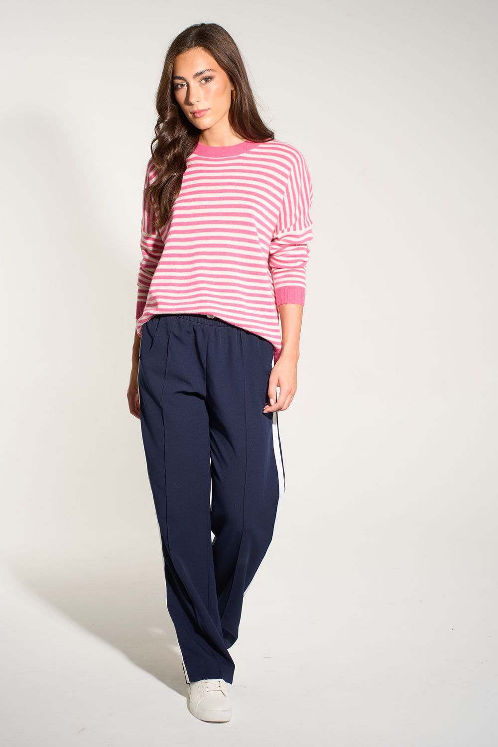italian-cashmere-wool-blend-striped-jumper-in-fuchsia-cream-styled-casual