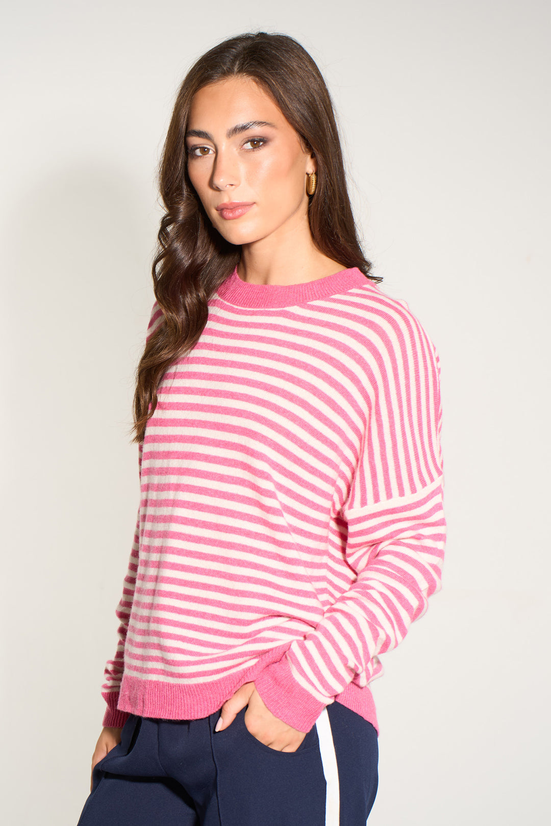 italian-cashmere-wool-blend-striped-jumper-in-fuchsia-cream-side