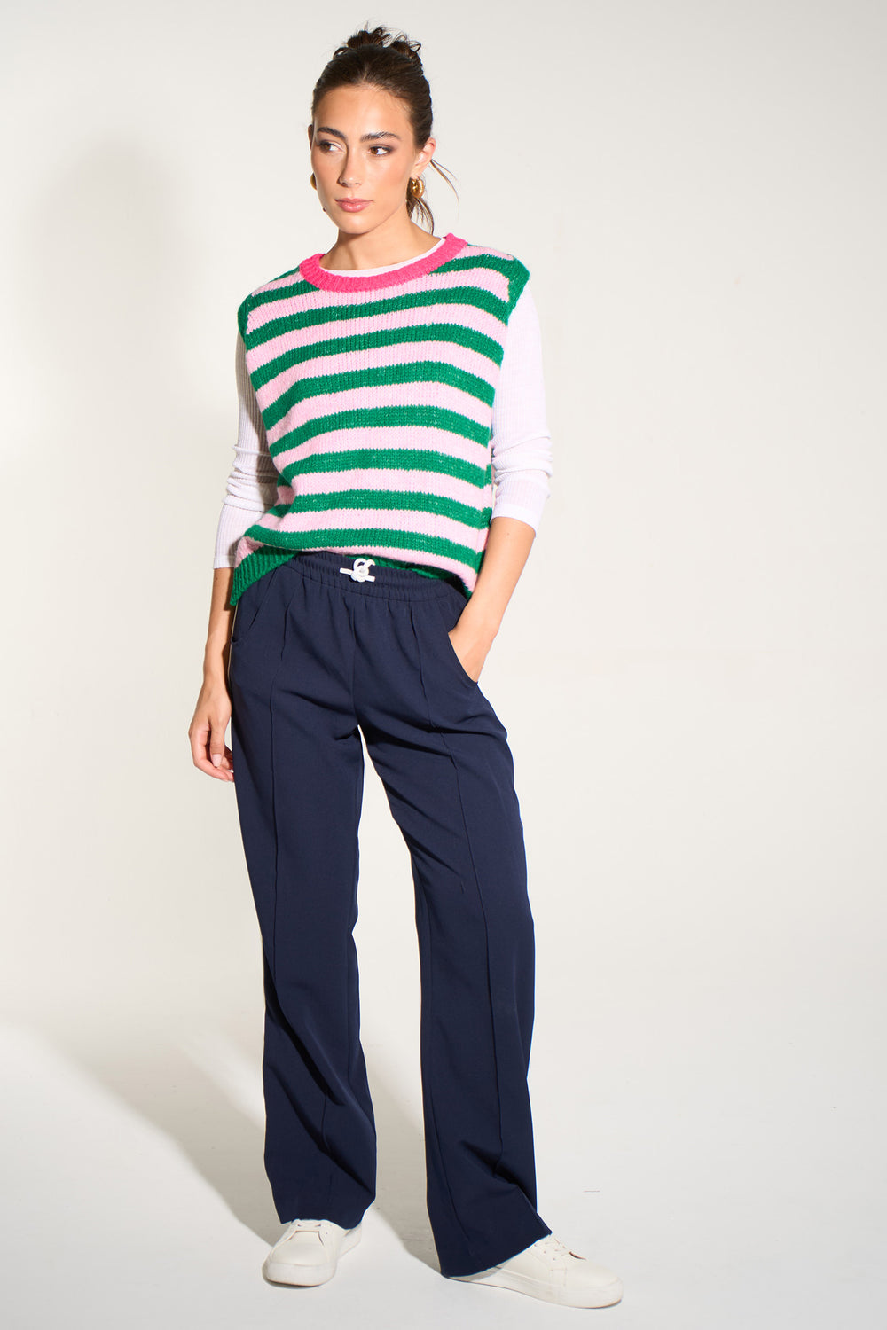 italian-wool-blend-tank-top-in-green-fuchsia-styled-casual