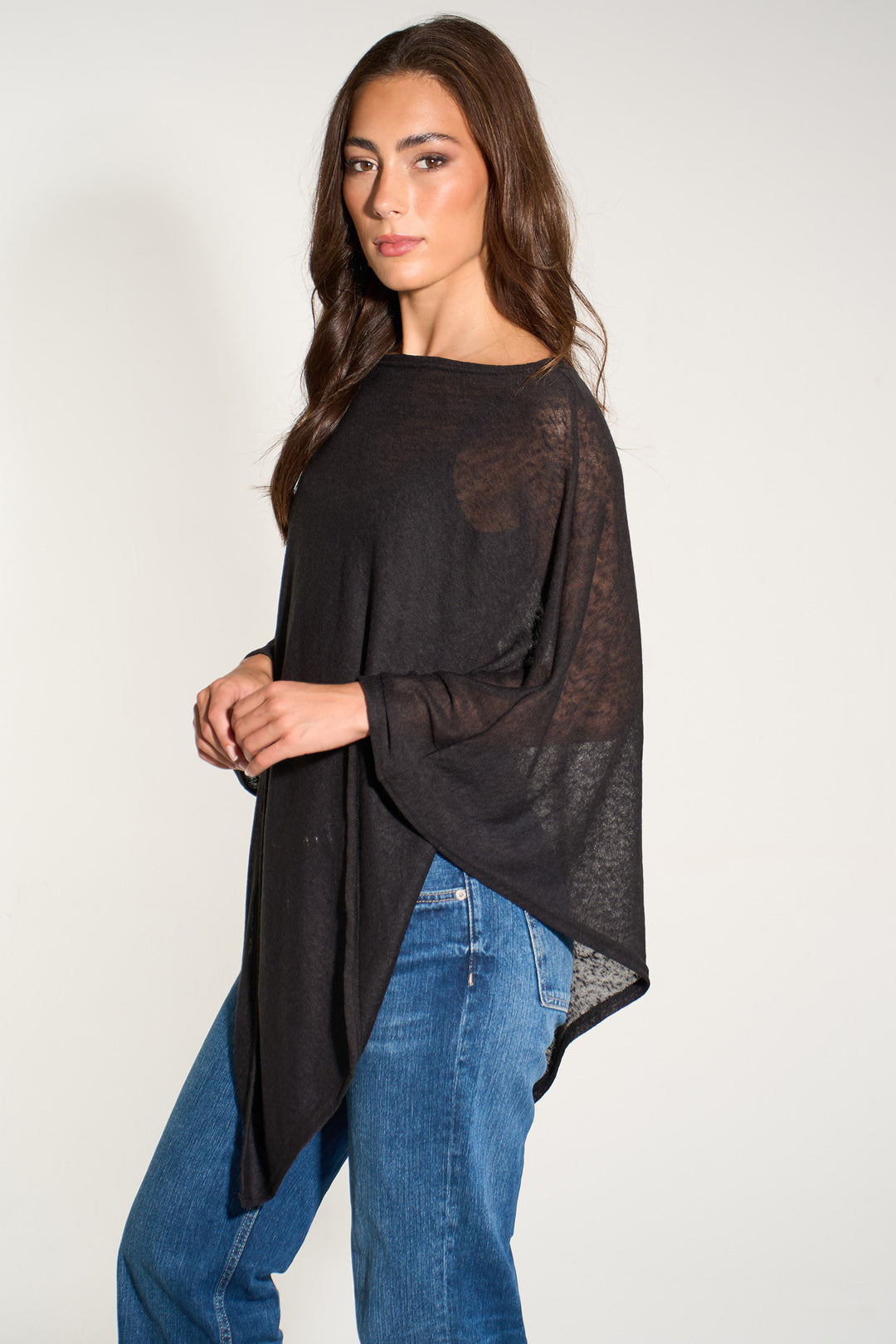 lightweight-knitted-poncho-black
