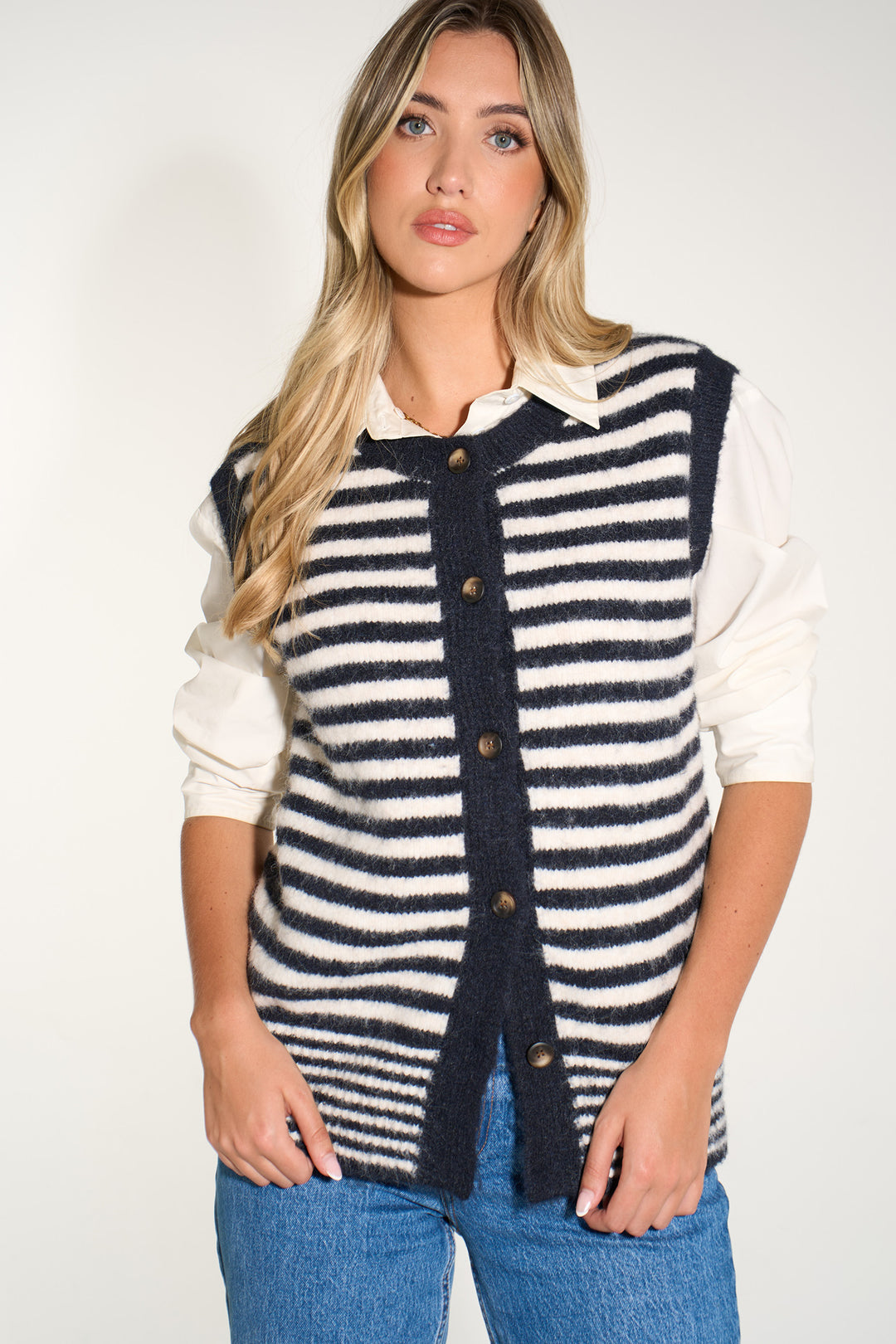 Striped-Jumper-in-Black/Cream
