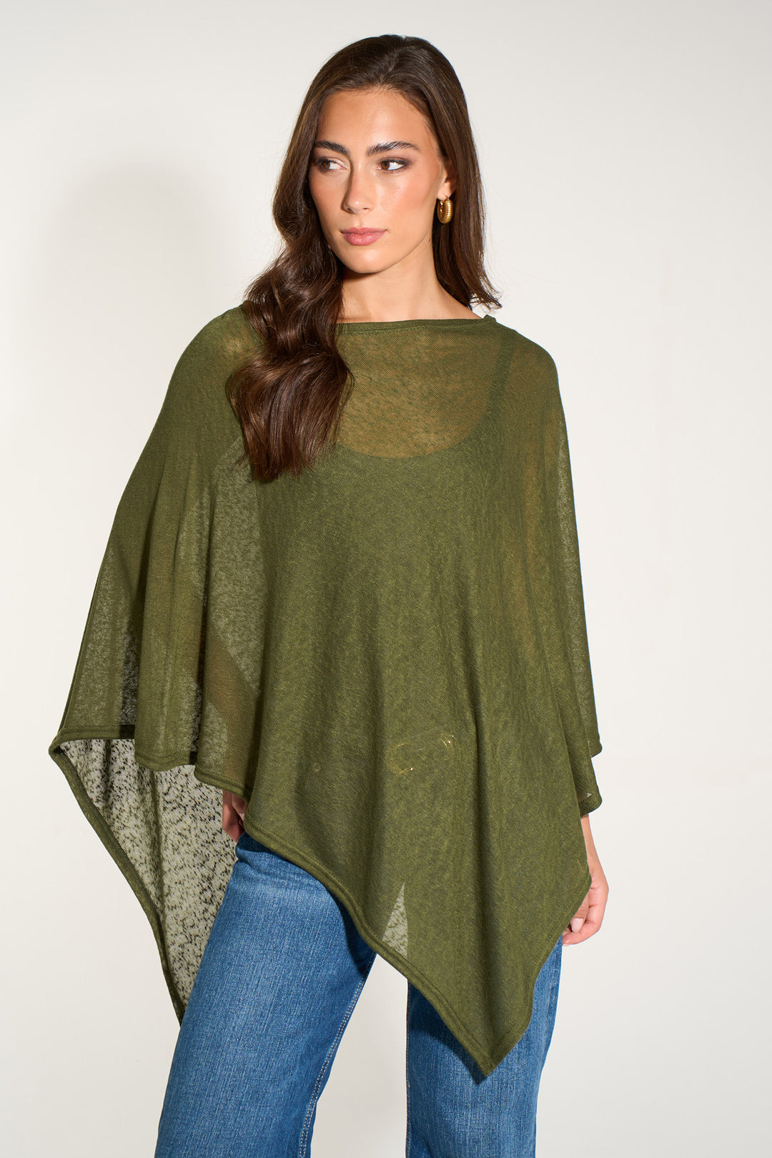 Kim-lightweight-knitted-poncho-khaki