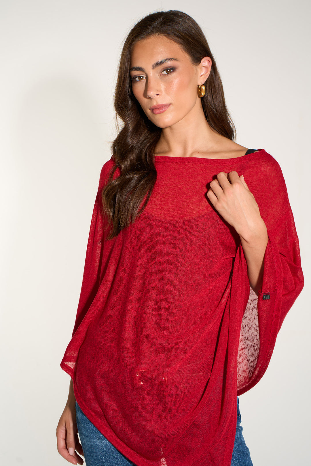 kim-lightweight-poncho-top-one-size-red