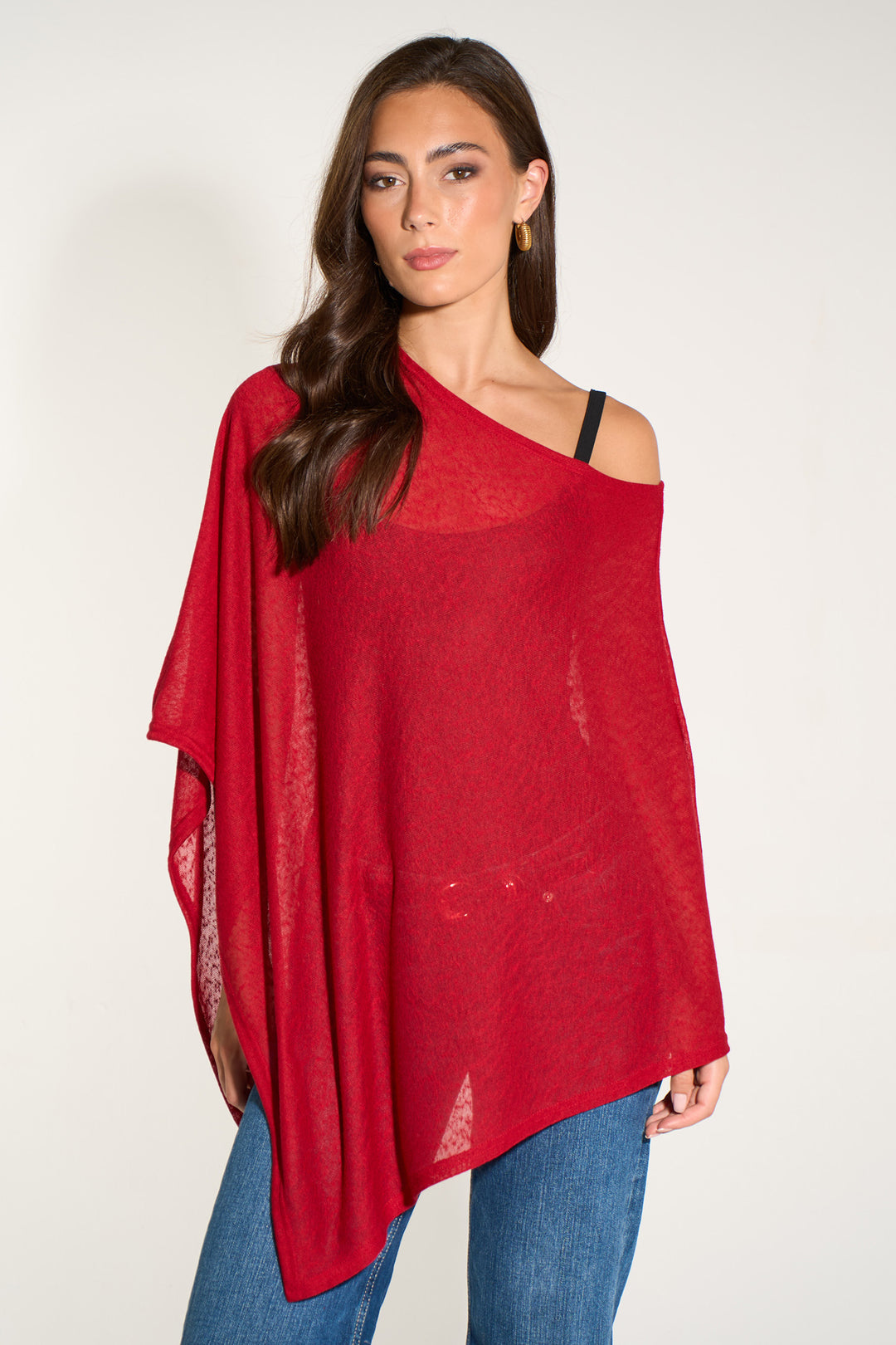 kim-lightweight-poncho-top-one-size-red