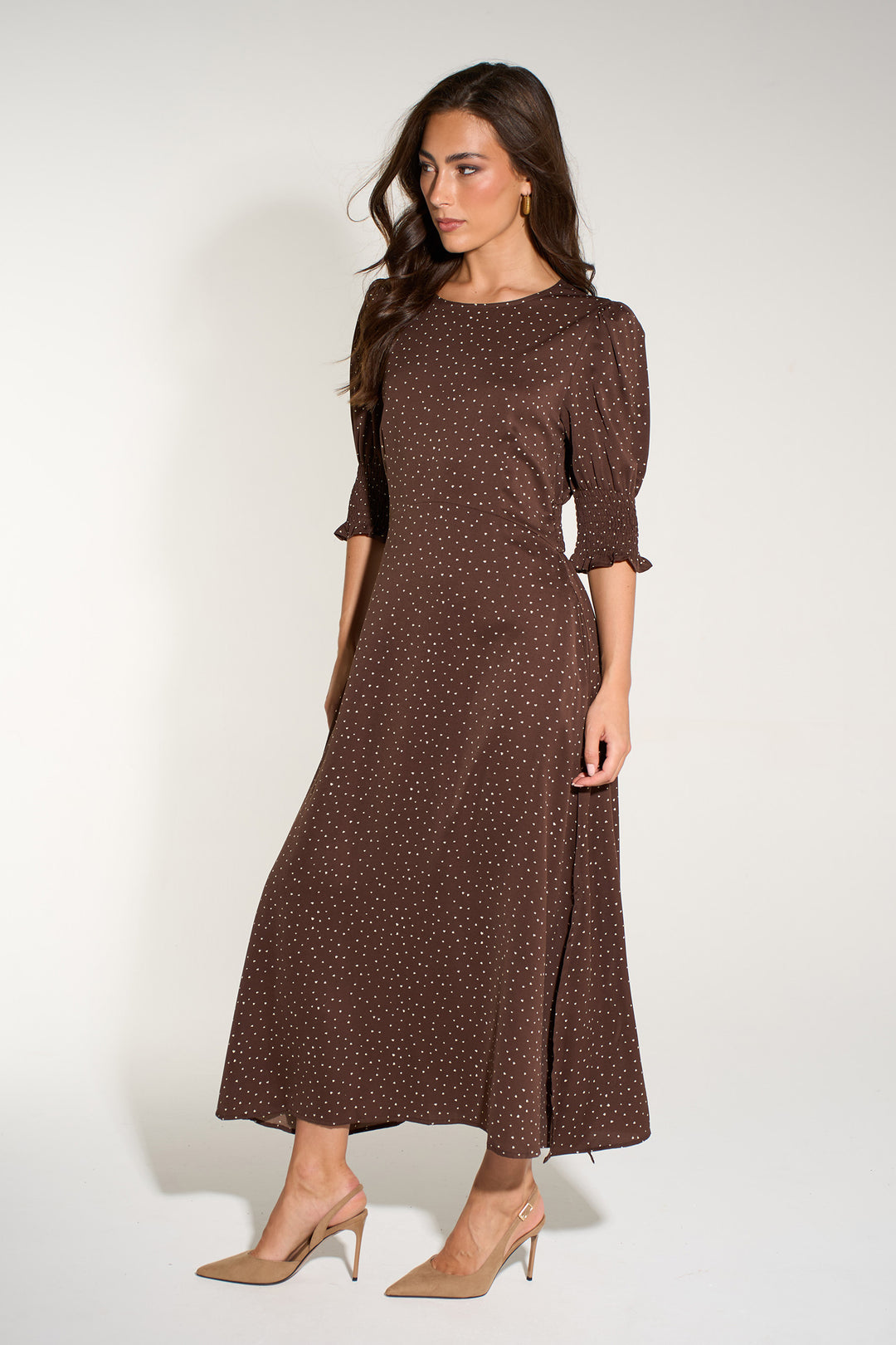Heart-Print-Tea-Dress-in-Brown