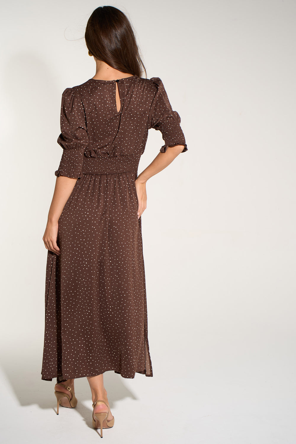Heart-Print-Tea-Dress-in-Brown