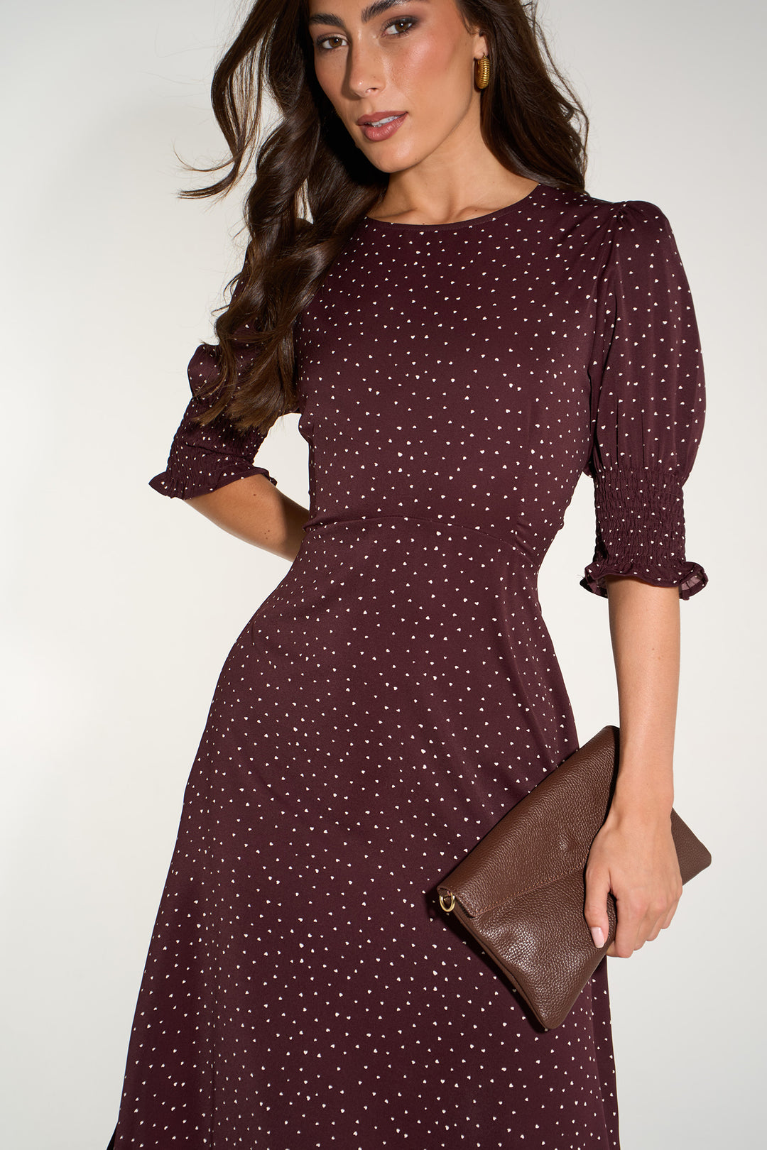Silk-Feel-Heart-Print-Tea-Dress-in-Berry