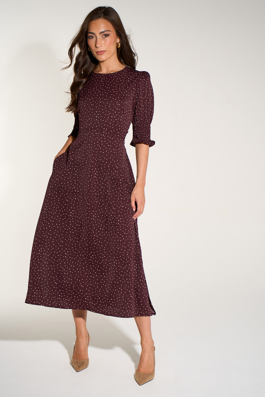 Silk-Feel-Heart-Print-Tea-Dress-in-Berry