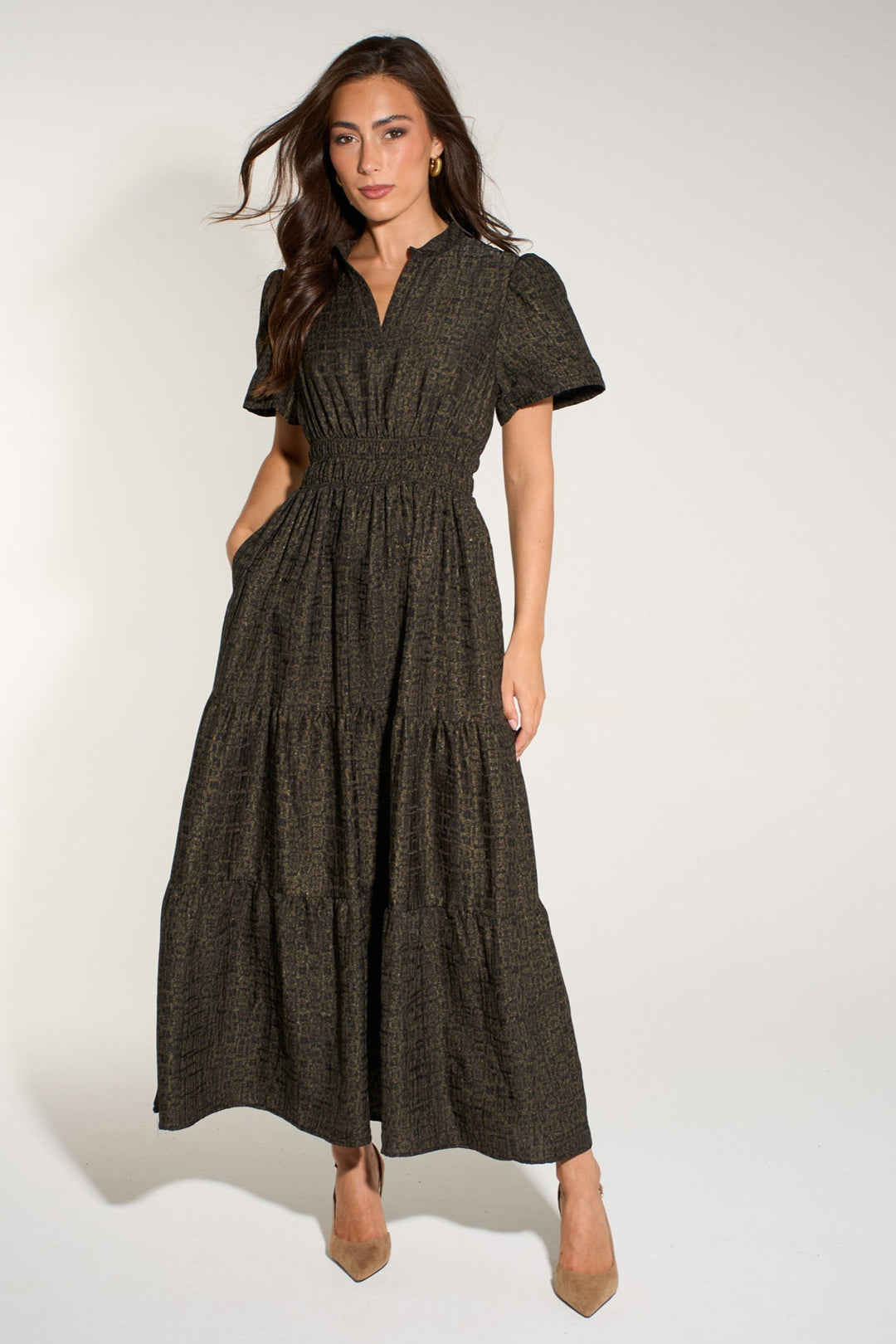 Abstract-Print-Collared-Tiered-Maxi-Dress-in-Antique-Gold