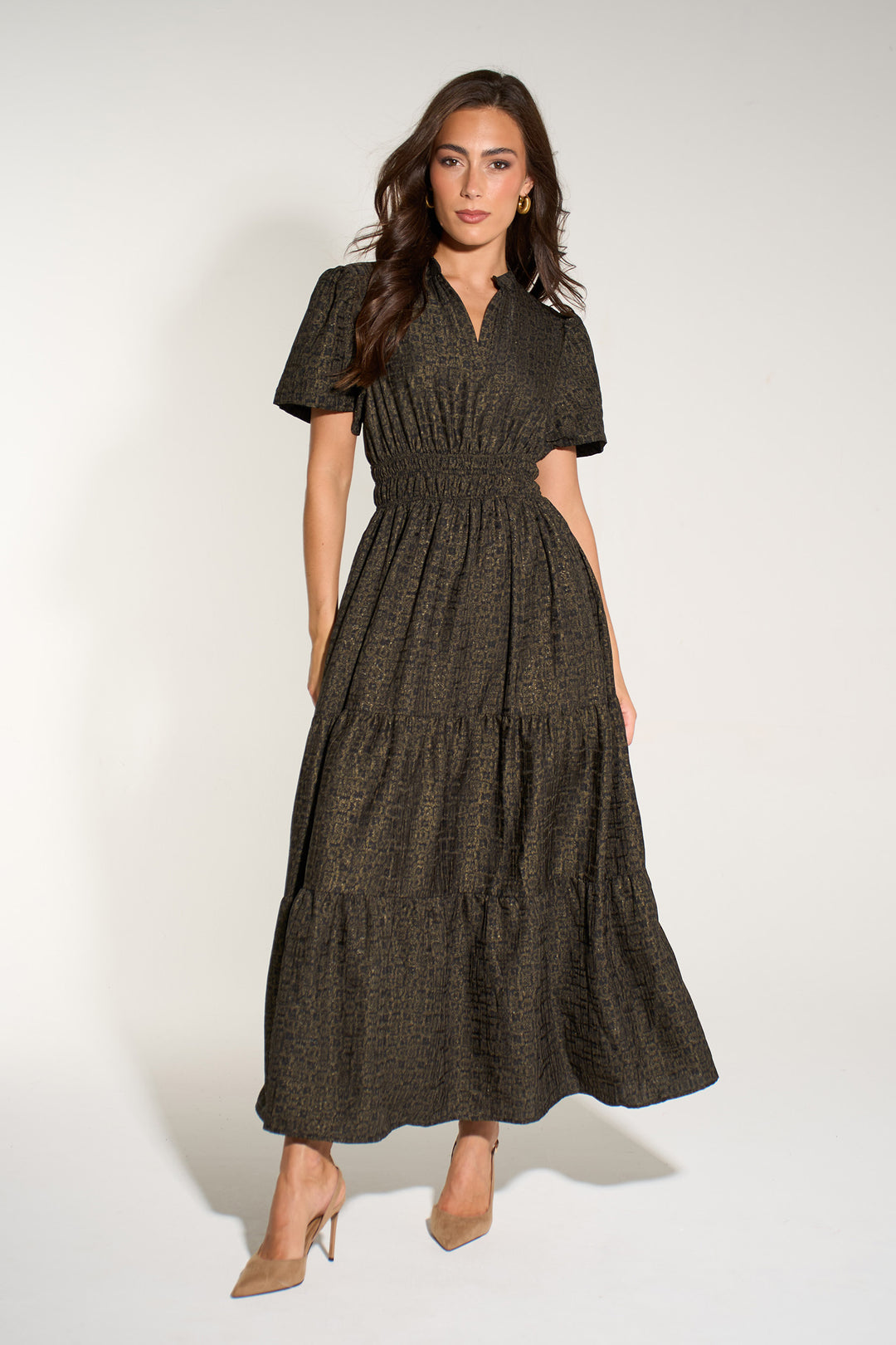Abstract-Print-Collared-Tiered-Maxi-Dress-in-Antique-Gold