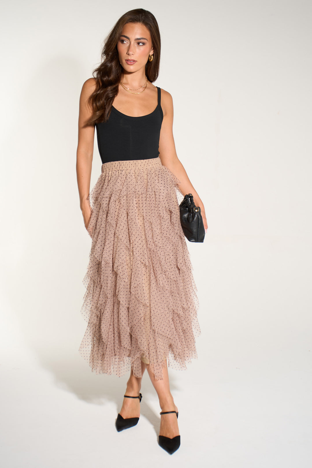 Polka-Dot-Layered-Tulle-Maxi-Skirt-in-Beige