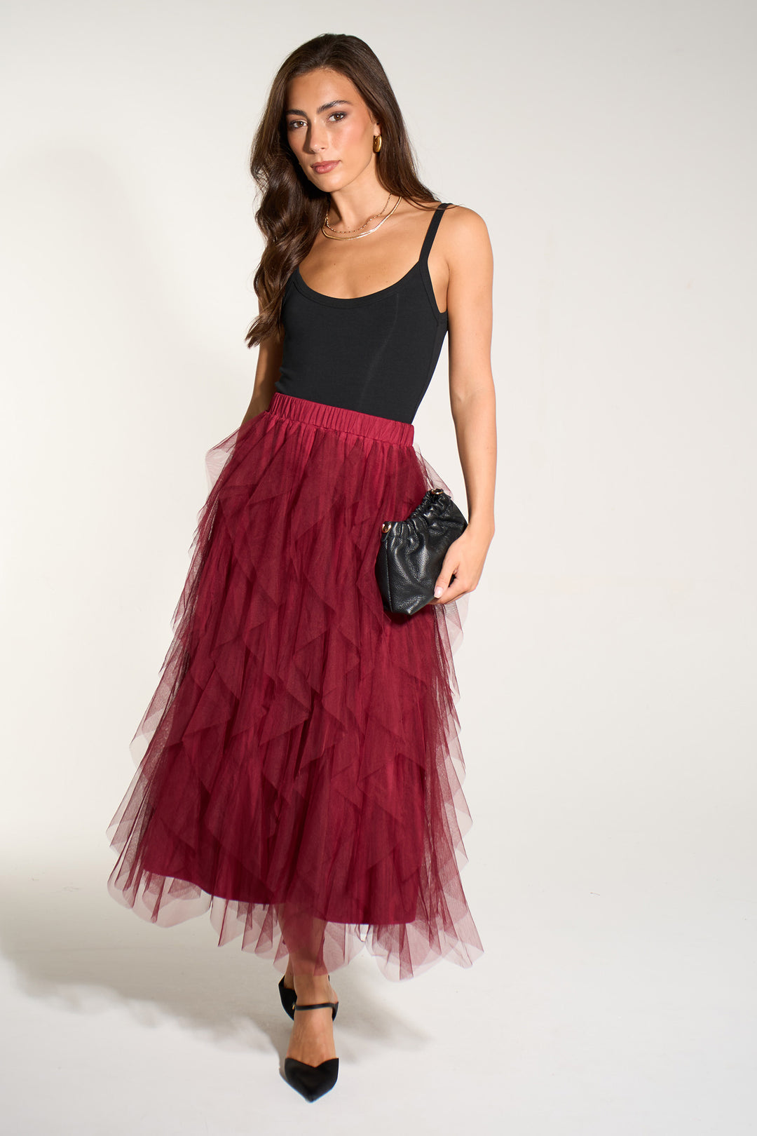 Plain-Layered-Tulle-Maxi-Skirt-in-Berry