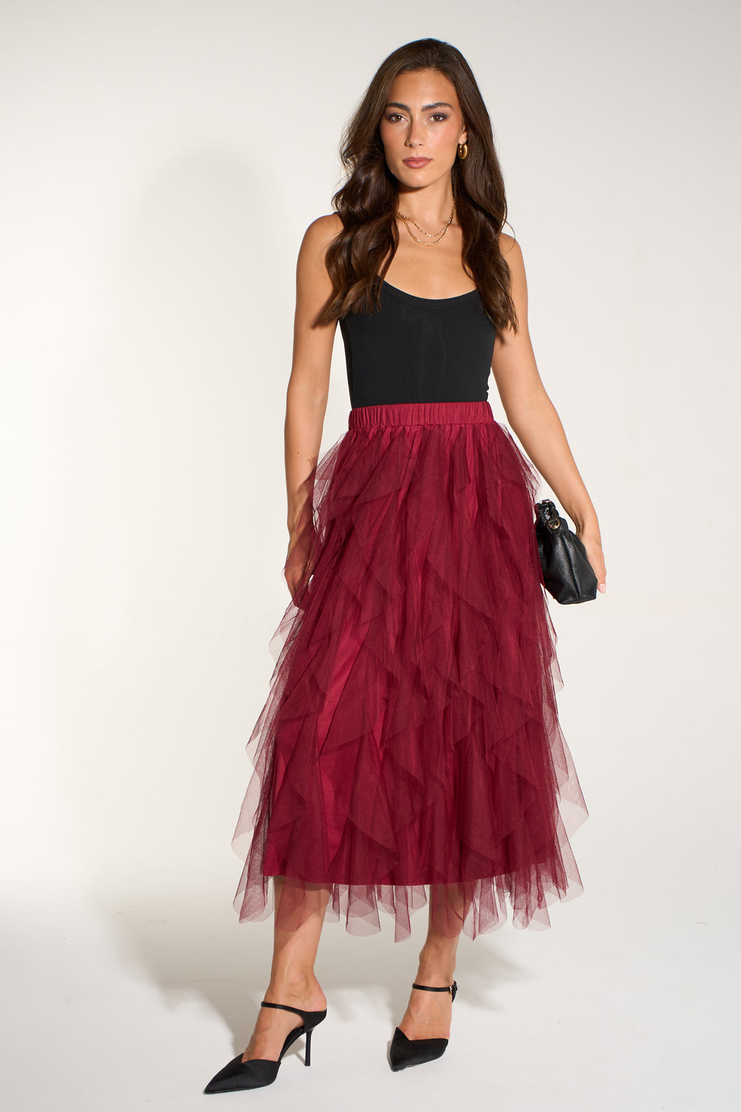 Plain-Layered-Tulle-Maxi-Skirt-in-Berry