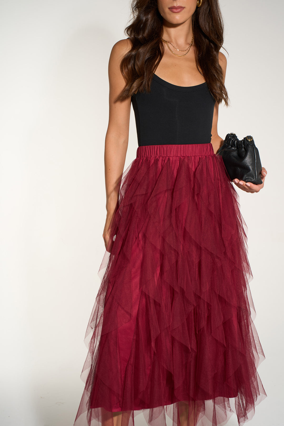 Plain-Layered-Tulle-Maxi-Skirt-in-Berry
