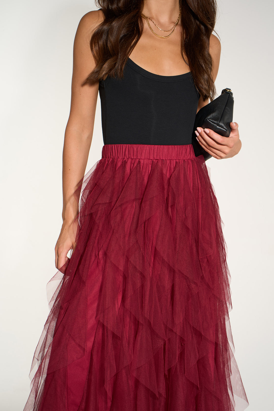Plain-Layered-Tulle-Maxi-Skirt-in-Berry
