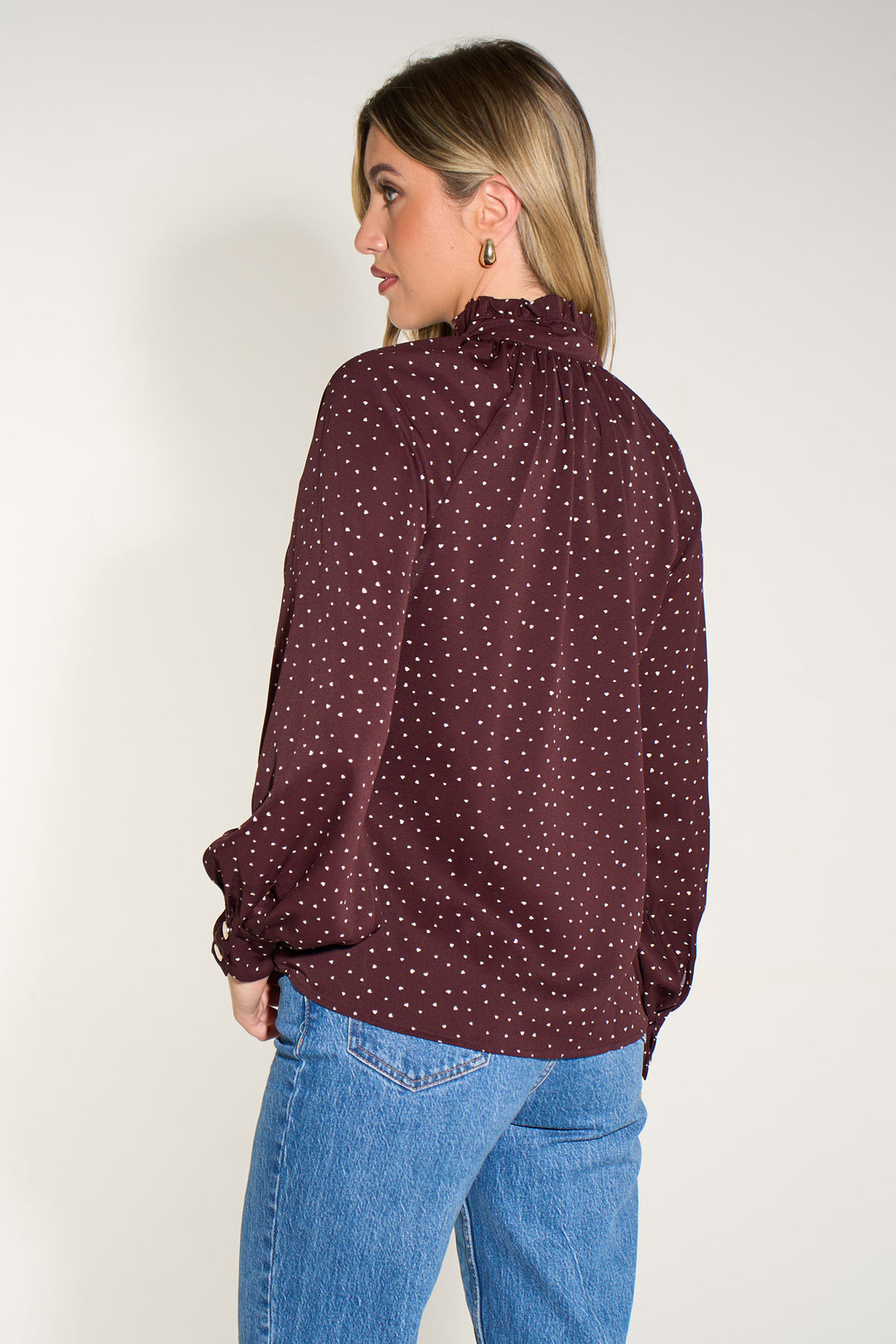 Silk-Feel-Heart-Print-Tie-Neck-Blouse-in-Berry