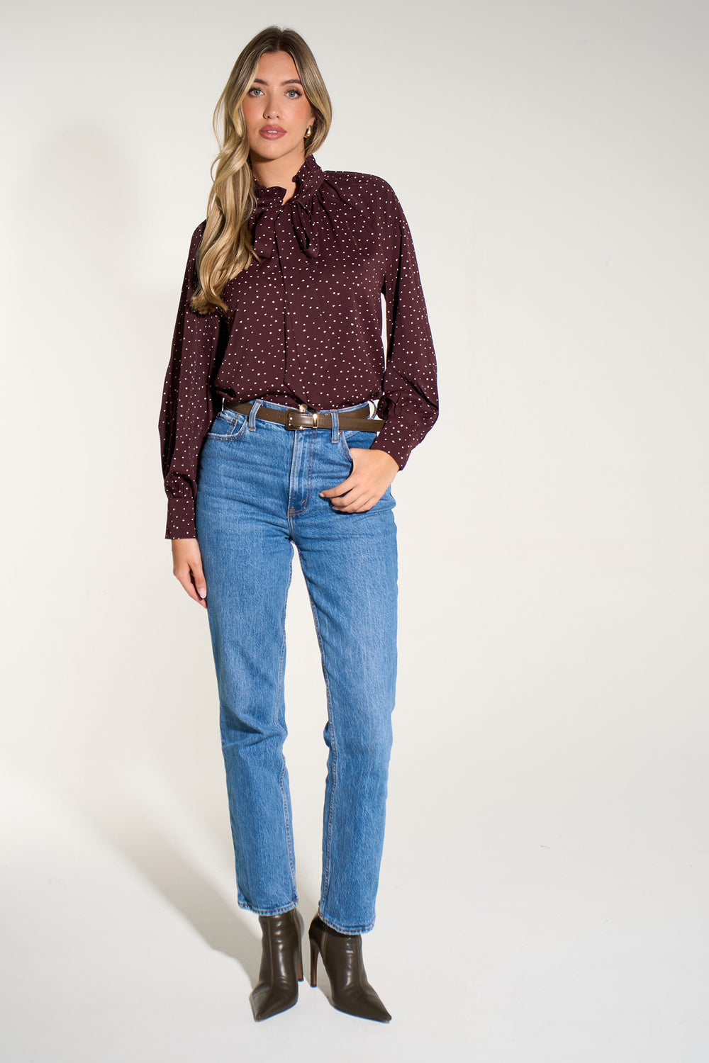 Silk-Feel-Heart-Print-Tie-Neck-Blouse-in-Berry