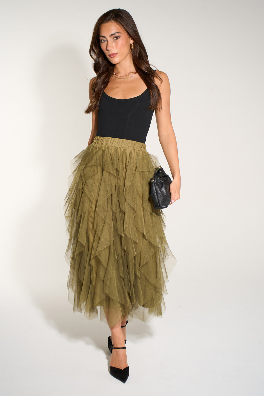 Plain-Layered-Tulle-Maxi-Skirt-in-Khaki
