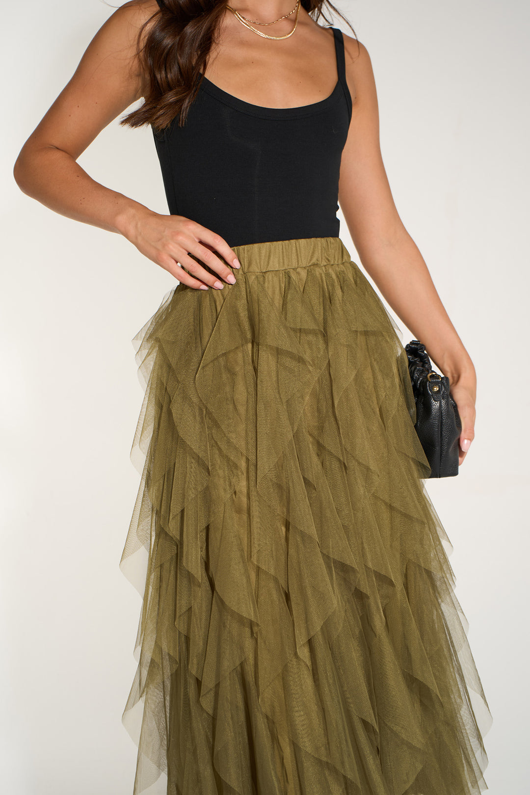 Plain-Layered-Tulle-Maxi-Skirt-in-Khaki