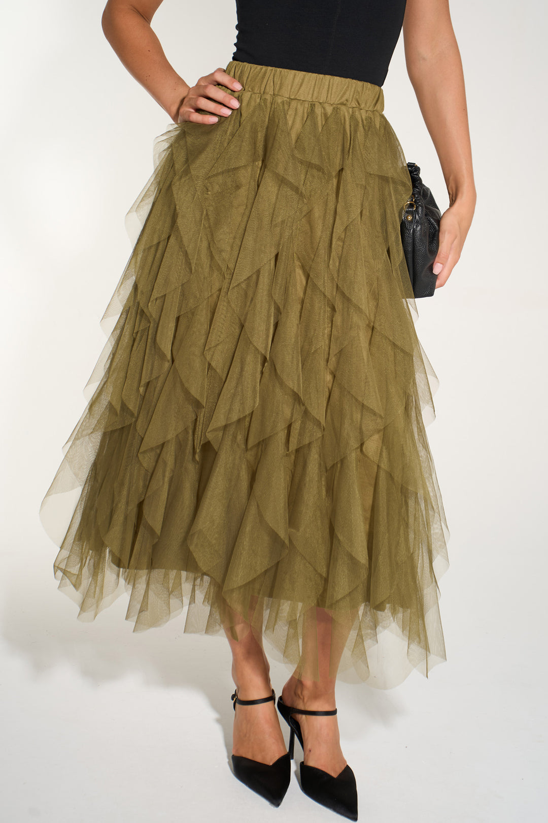 Plain-Layered-Tulle-Maxi-Skirt-in-Khaki