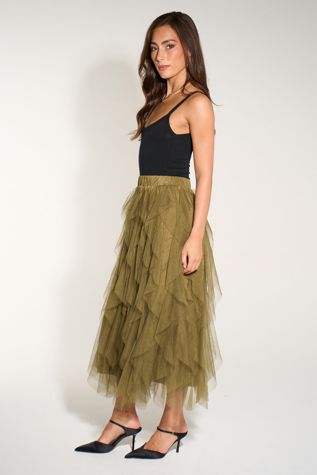 Plain-Layered-Tulle-Maxi-Skirt-in-Khaki