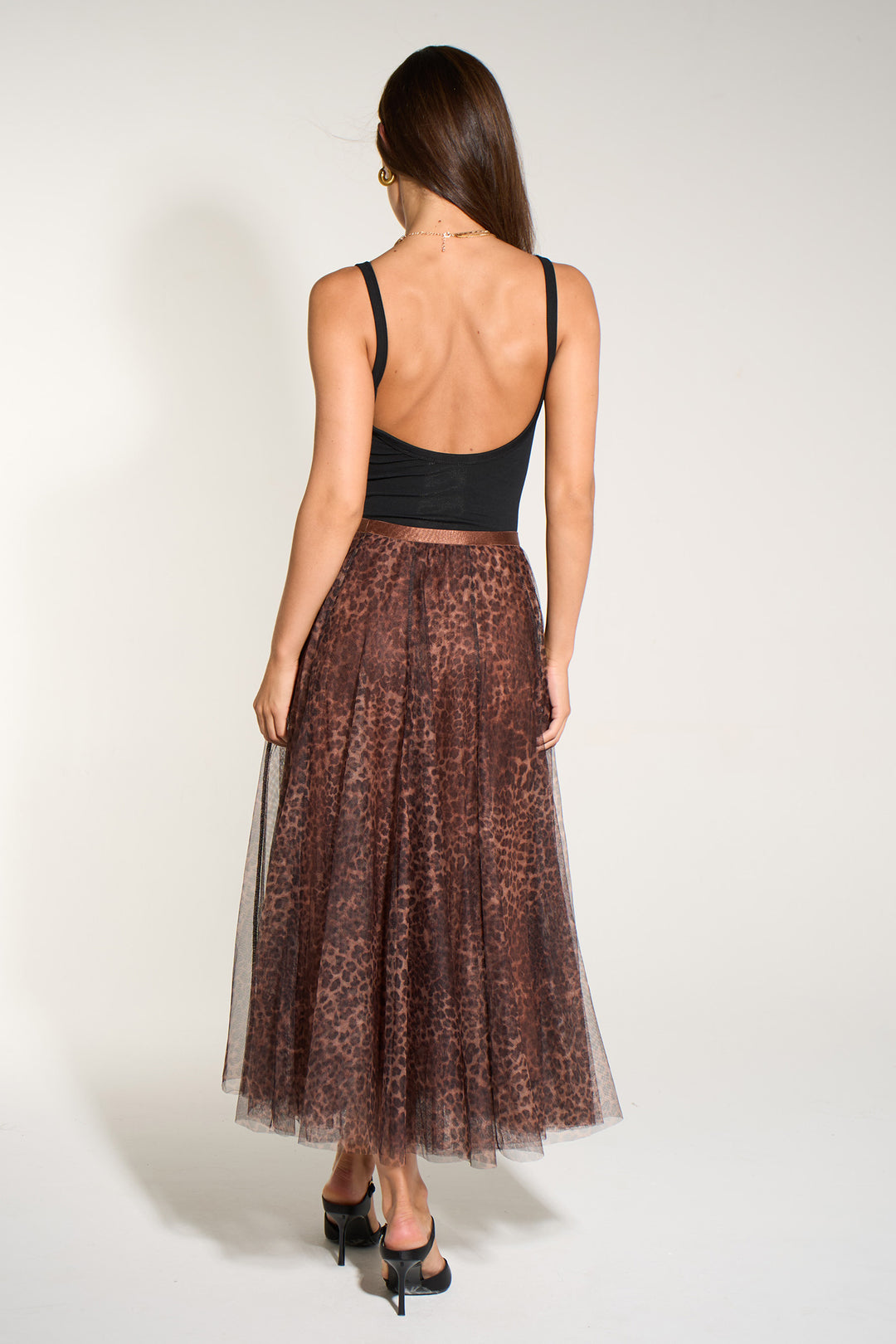 Leopard-Print-Midi-Tulle-Swing-Skirt-in-Brown