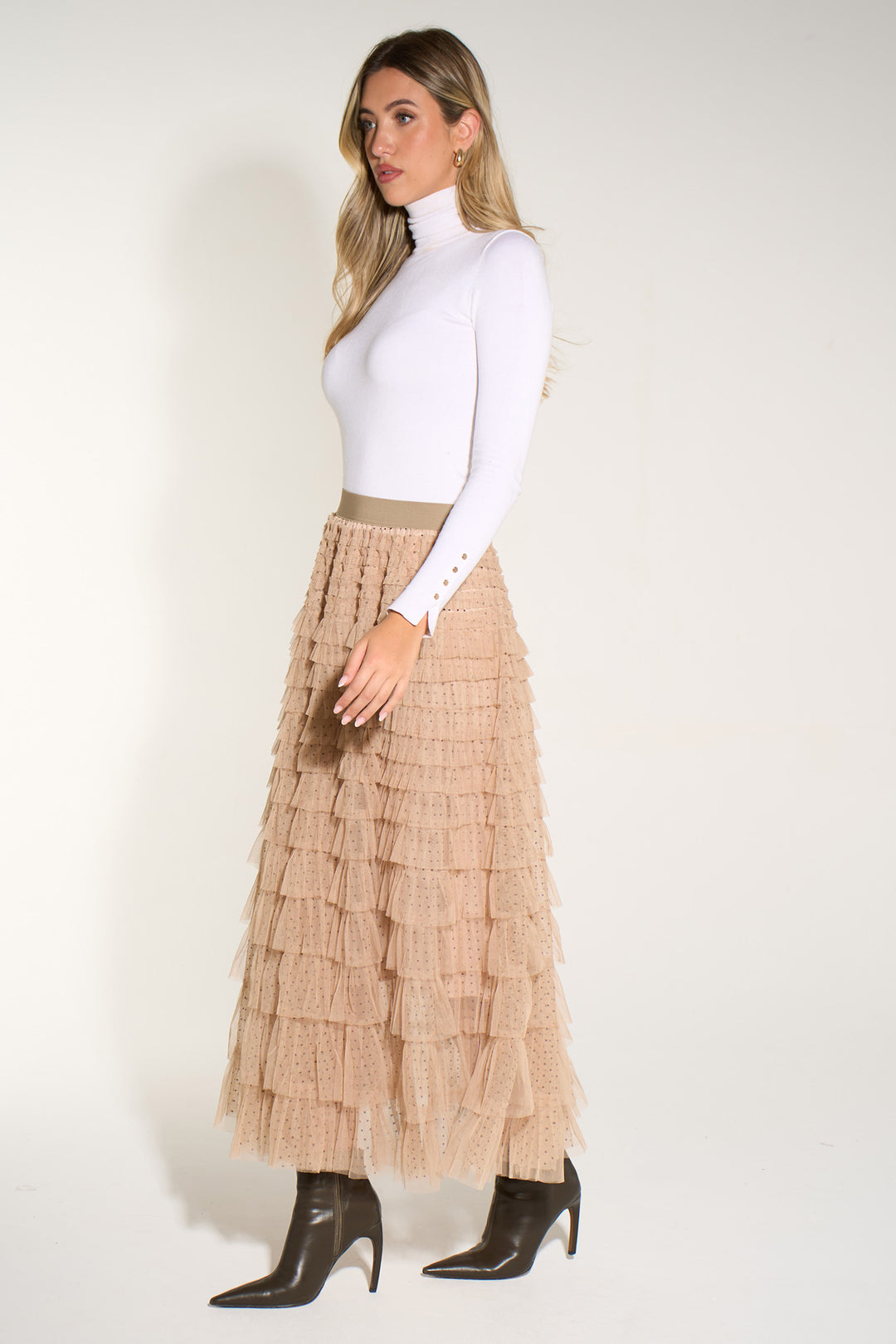 Polka-Dot-Cake-Tulle-Maxi-Skirt-in-Beige