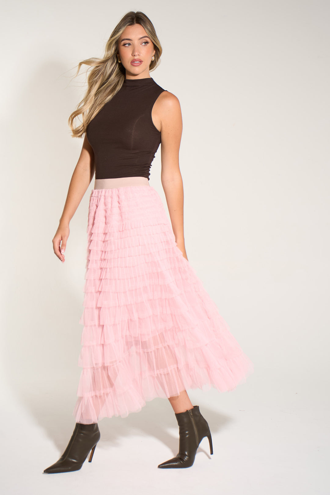 Plain-Cake-Tulle-Maxi-Skirt-in-Pink