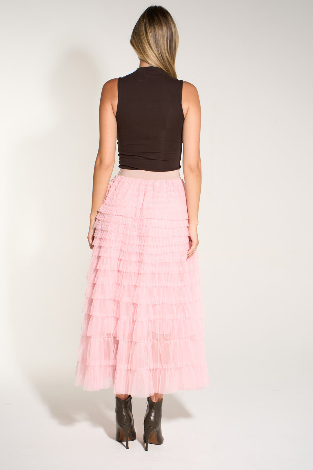 Plain-Cake-Tulle-Maxi-Skirt-in-Pink