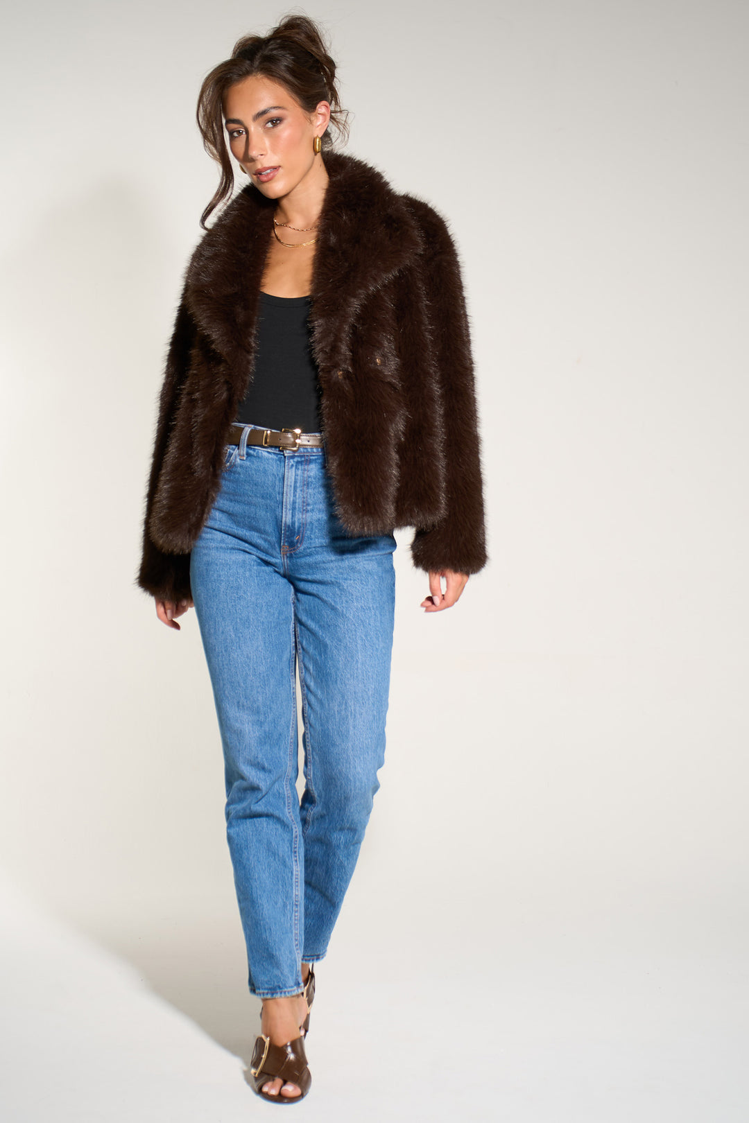 Faux-Fur-Shawl-Collar-Jacket-in-Brown