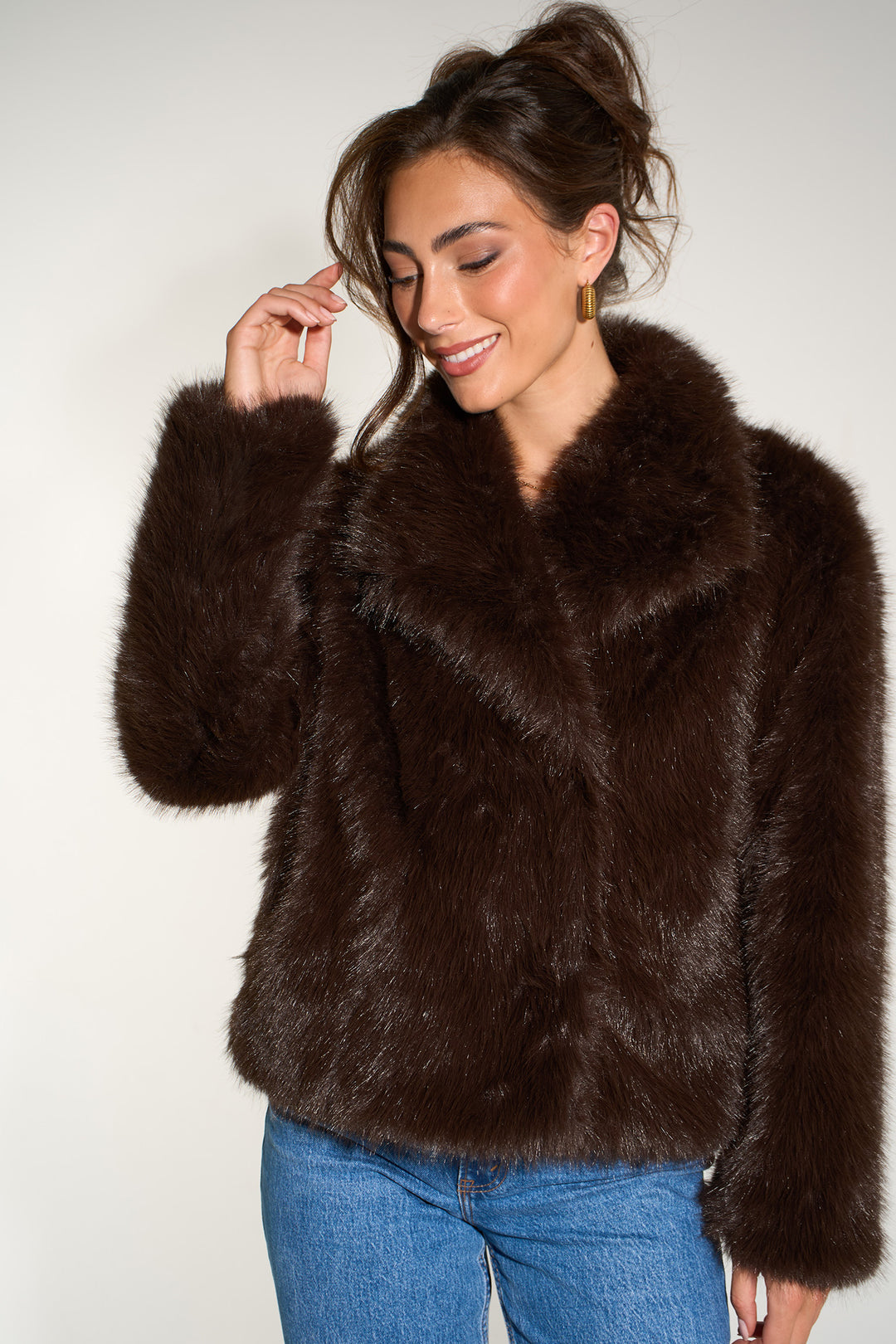Faux-Fur-Shawl-Collar-Jacket-in-Brown