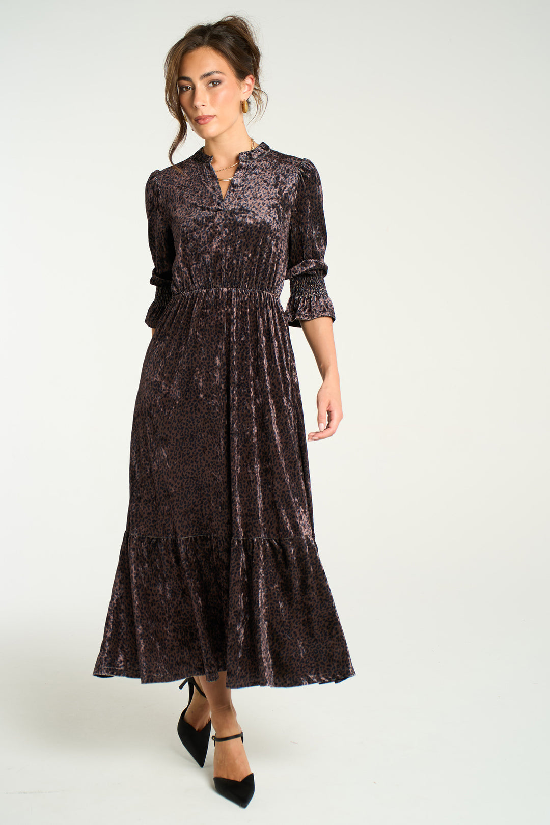 pandora-v-neck-midaxi-dress-brown-velvet-leopard-styled-evening-wear