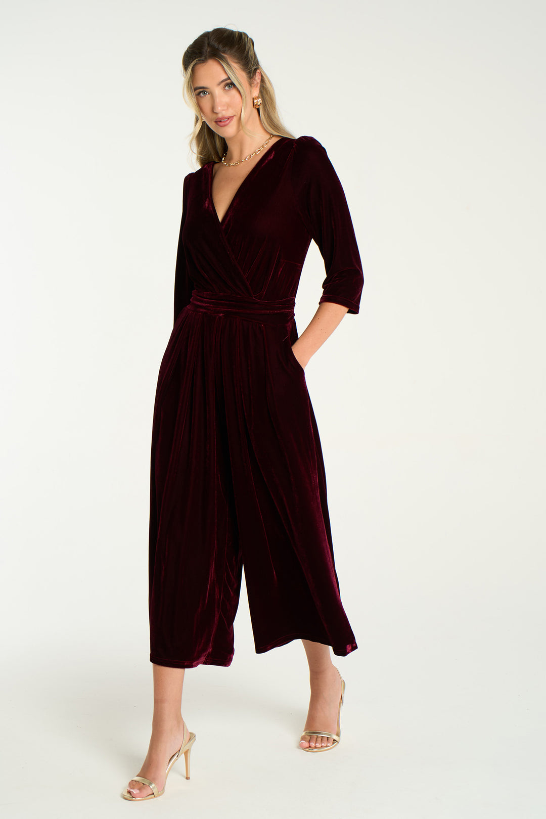sophia-wide-leg-jumpsuit-berry-velvet-styled-evening-wear