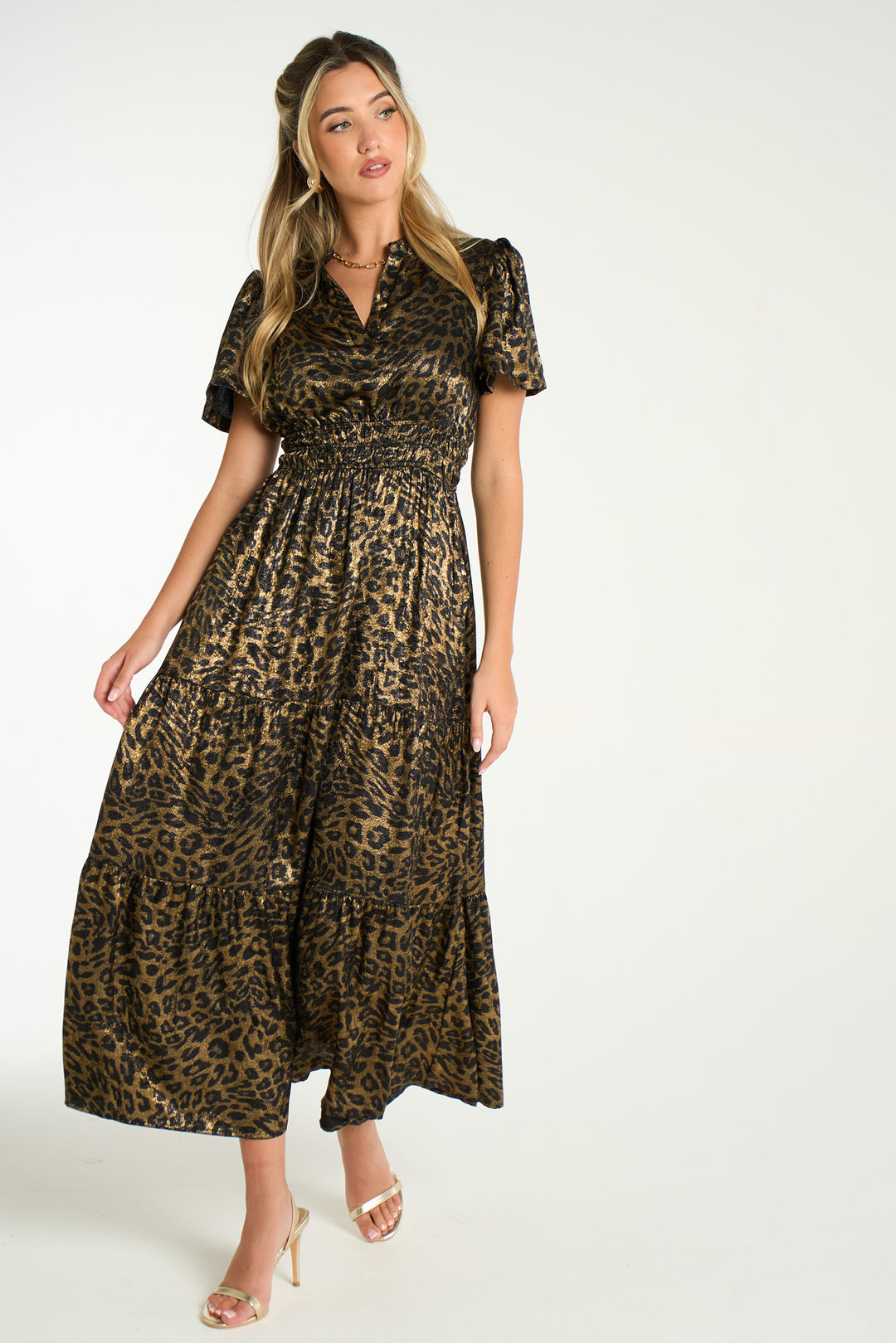 roxy-tiered-maxi-dress-gold-metallic-leopard