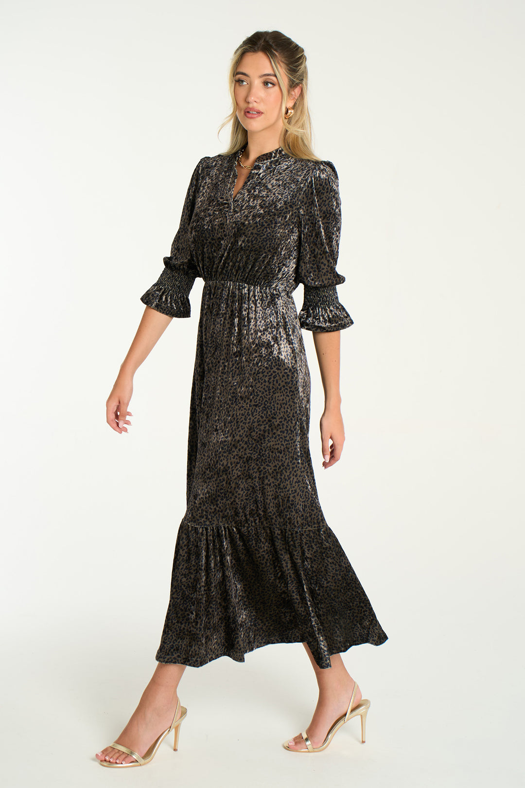 pandora-v-neck-midaxi-dress-khaki-velvet-leopard