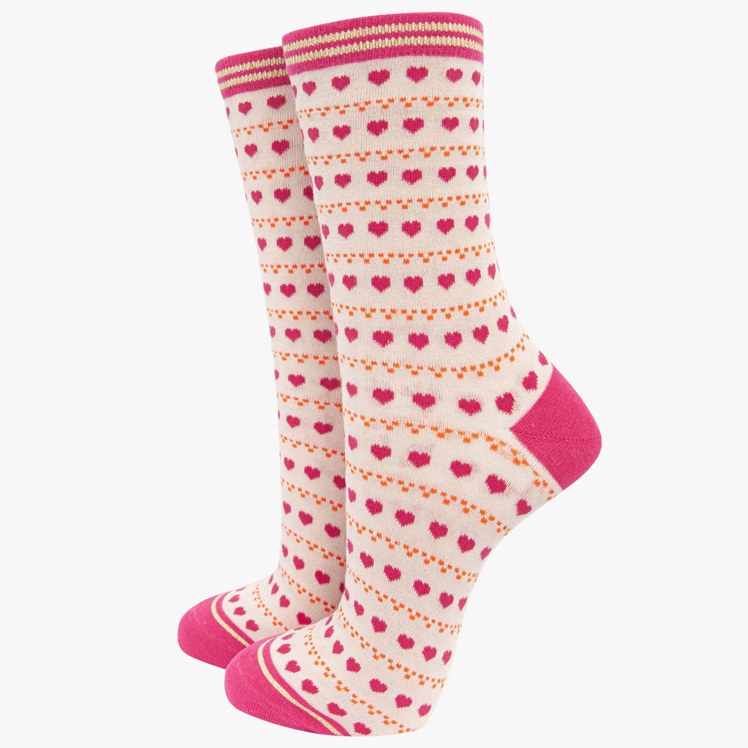 womens-socks-gift-box-cream-love-birds-hearts-fair-isle