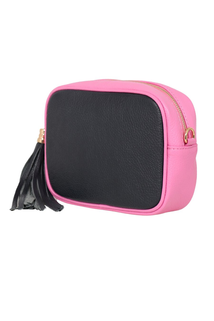 Pink and navy bag on sale