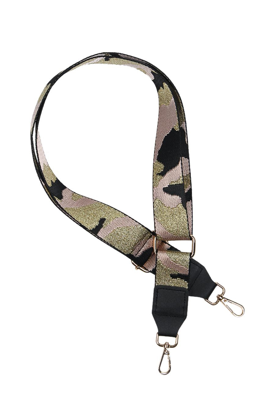 Light Pink Glitter Narrow Camouflage Bag Strap (Coded 4149LP)