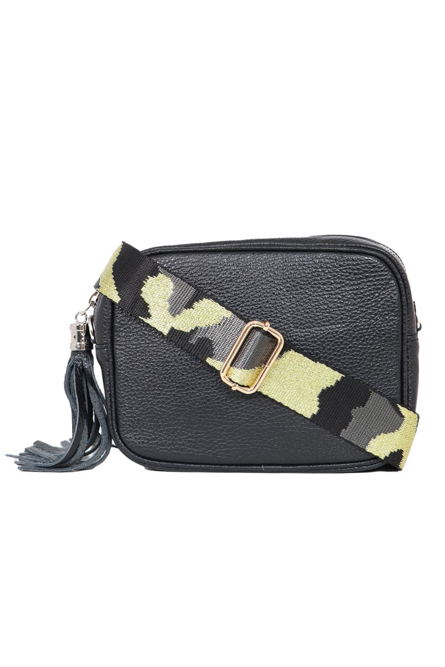 Khaki Glitter Narrow Camouflage Bag Strap (Coded 4149KH)