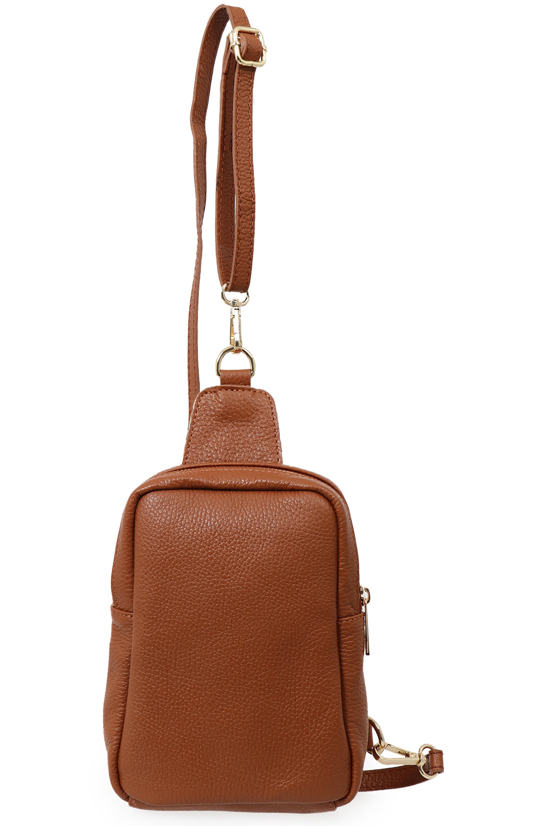Tan Genuine Italian Leather Sling Bag