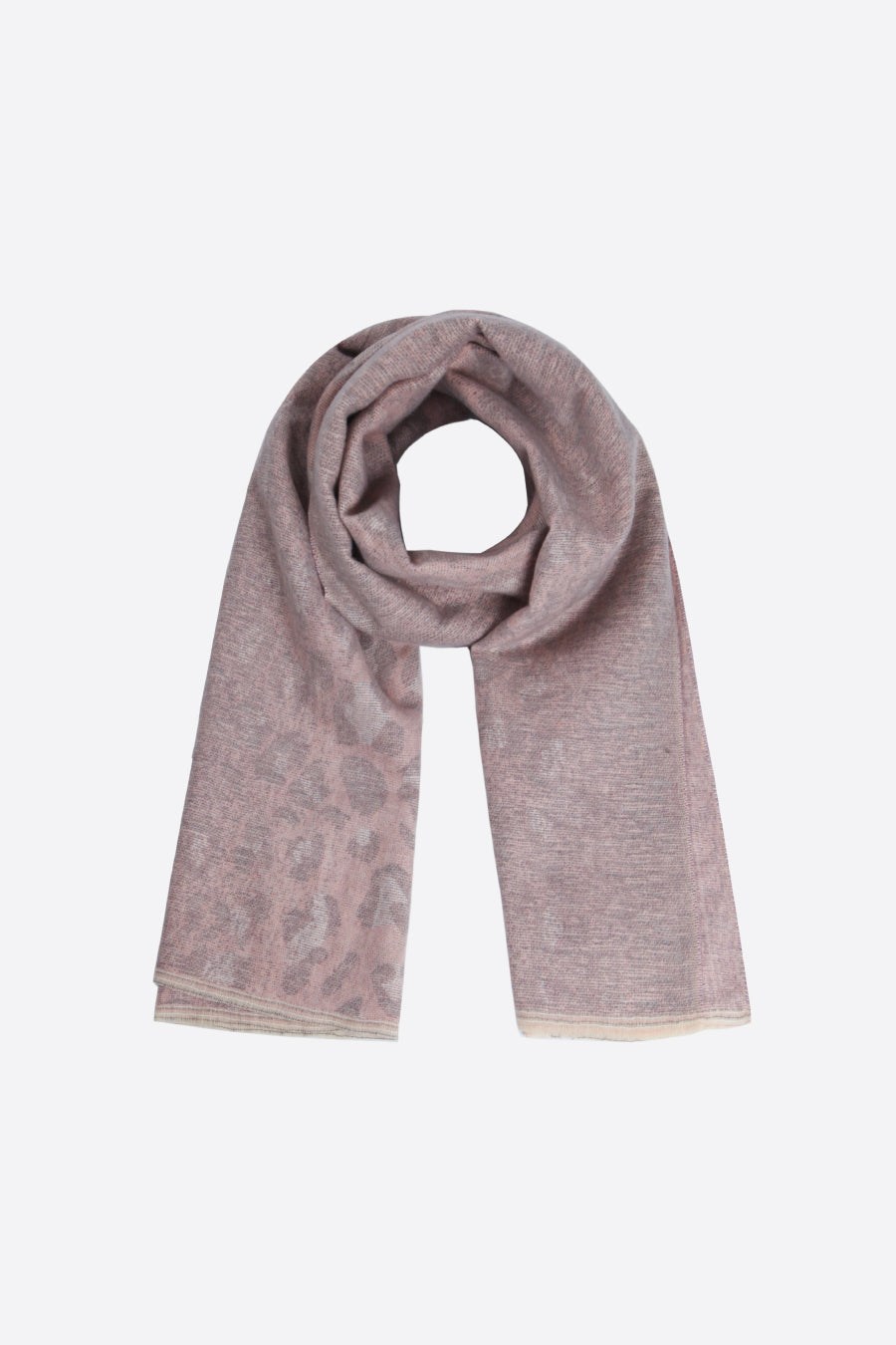 Roze grijze grote luipaardprint deken sjaal