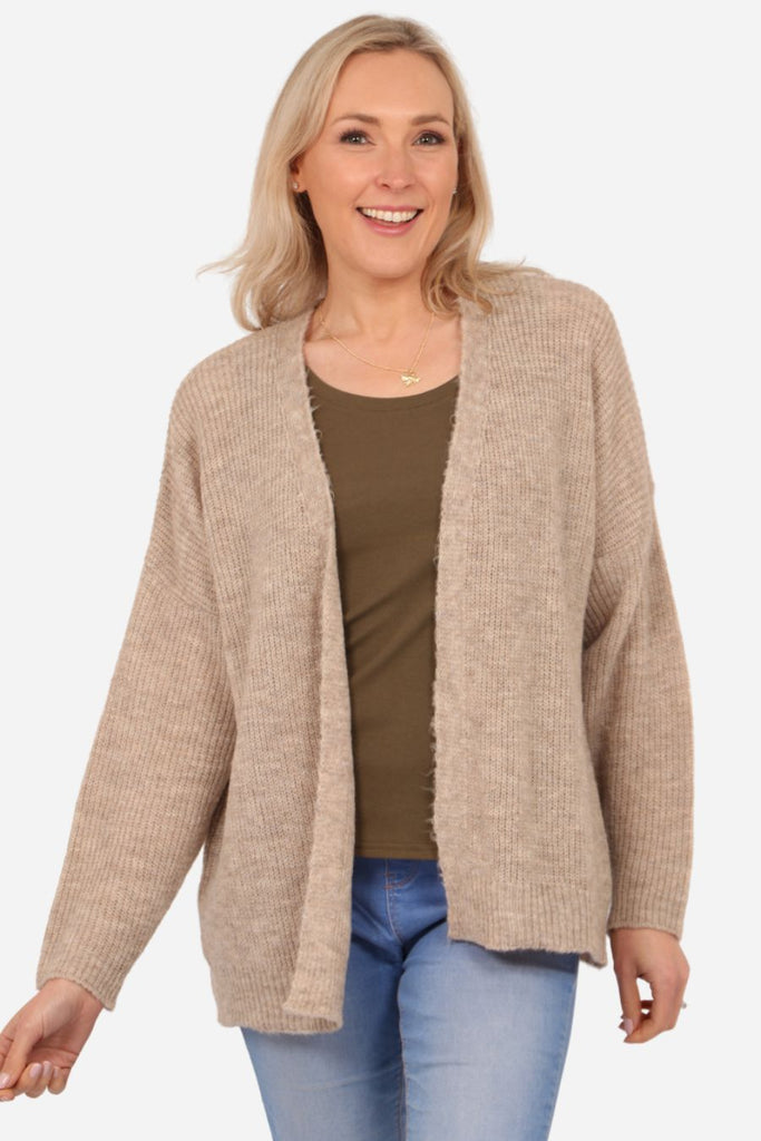 Open sale wool cardigan