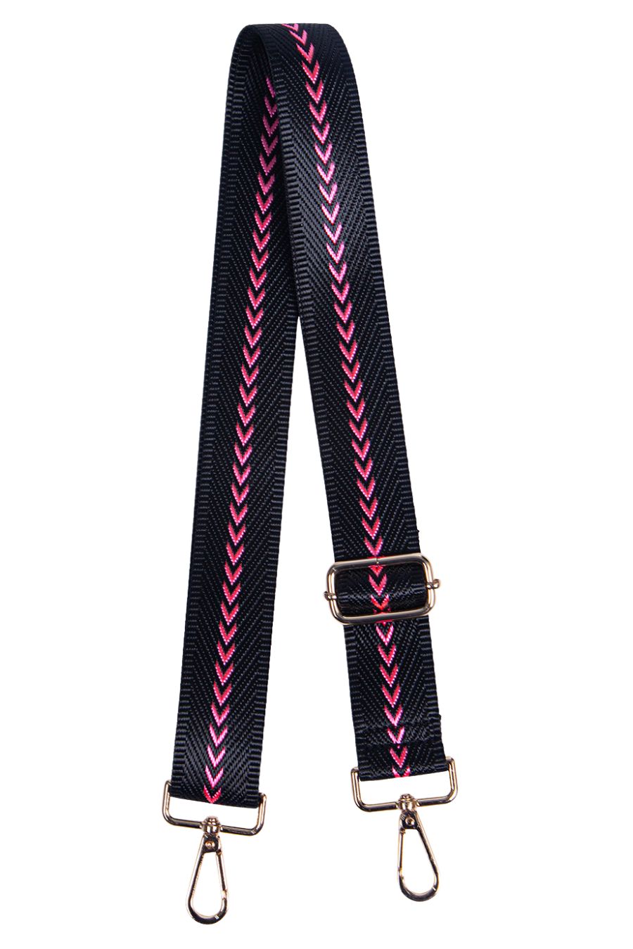 Fuchsia Small Arrow Print Bag Strap