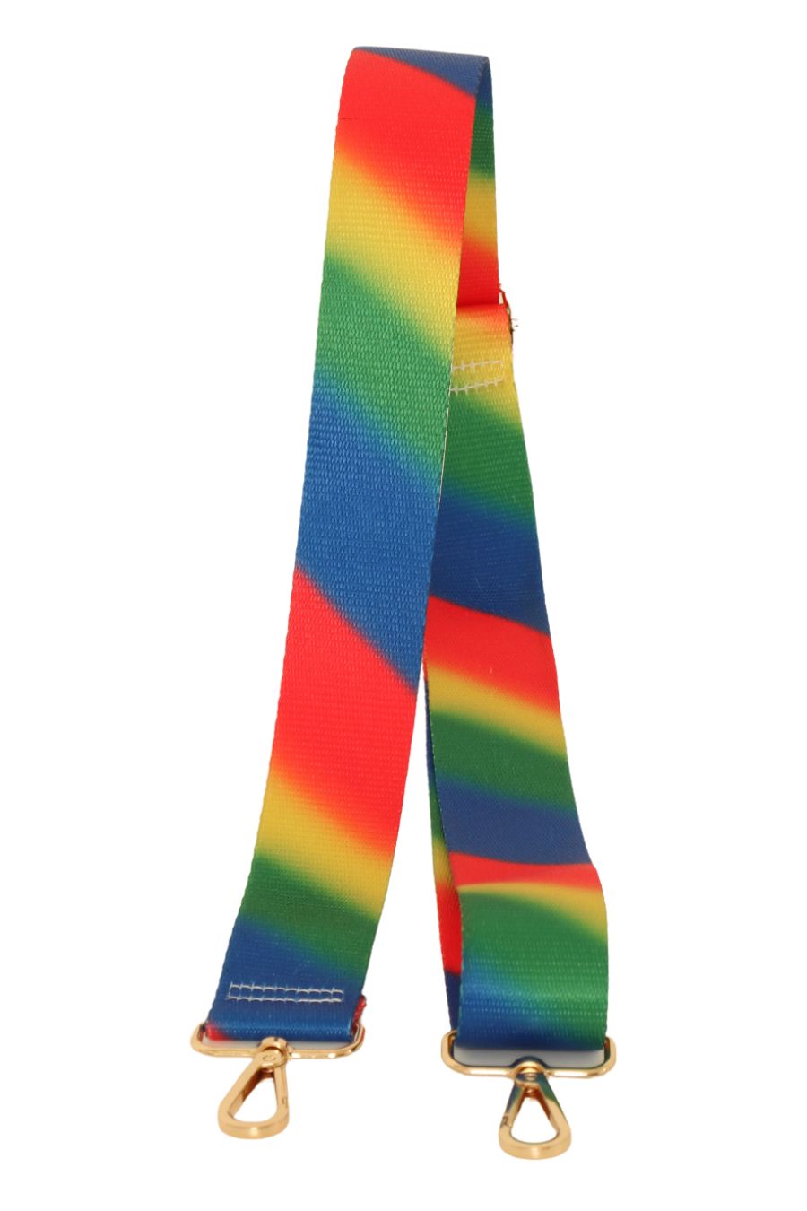 Rainbow Ombre Diagonal Stripe Bag Strap